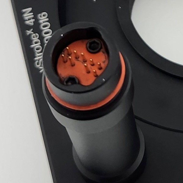 A photo of the Ring Light Connector on the Ring Light.